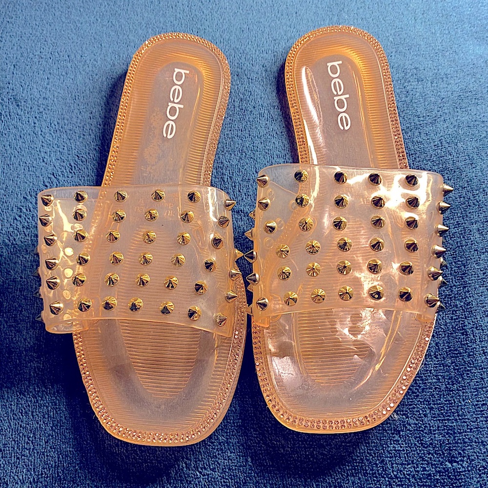 Studded slides from Bebe size 7